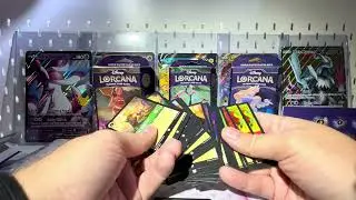 Disney Lorcana First Chapter Opening!  Cruella de Vil and Aladdin Starter Deck unboxing.