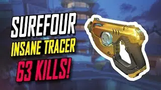 C9 SUREFOUR IMPOSSIBLE TRACER - 63 KILLS! [ OVERWATCH SEASON 5 TOP 500 ]