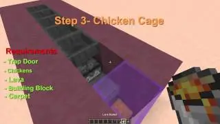 Minecraft Automatic Cooked Chicken Farm [1.8]