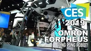 Omron FORPHEUS Ping-Pong Playing AI Robot at CES 2019