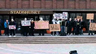 Anti Acta Skåne: ACTA Protest i Hässleholm