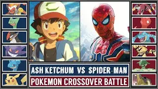 ASH vs SPIDER-MAN | Pok&eacute;mon Crossover Battle | POK&Eacute;MON x MARVEL