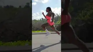 She ran 20mph 🤯 Can you keep up? #shorts #shortvideo