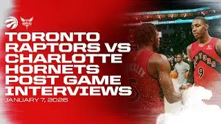 Toronto Raptors Full Media Availability | Post Game at Hornets | January 7, 2026