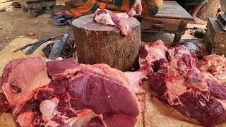 Raan Pieces Of Sweet Meat Cutting Skill #solid #delicous #butcher #knivesskills #mutton #skills