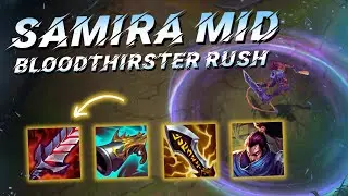 Is Bloodthirster BROKEN on Samira Mid? 0-DEATH PERFECT GAME vs Yasuo! | Patch 25.08
