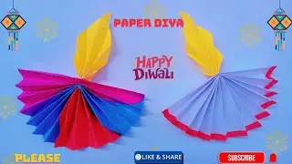 Wow! easy paper Diya 🪔😲|| how to make paper Diya step by step 💯|| paper Diya 🪔 #diy#paperDiya#craft 