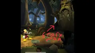 Ahh! big scary tree! Not to fear Mickey is here.(mickeys castle of illusions part 2)