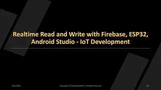 MT03 Lesson13: Firebase Realtime Database with ESP32  and Android Studio