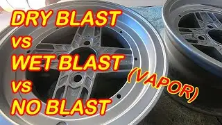 How I clean old MAG WHEELS to make them look as good as NEW. using vaporblasting / hydroblasting
