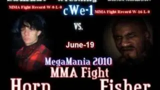 cWe Gracie Jiu Jitsu vs. Kickboxing Fisher vs. Horn CWE MMA Fight June 19