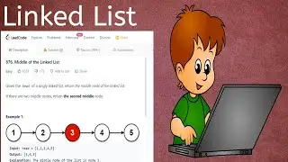 LeetCode QuestionNo. 876,Middle of Linked List solved in LeetCode