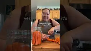 Kitchen Basics 101 Storing Cut Carrots In Mason Jars Food Prep #kitchenbasicswithjen #fromamom