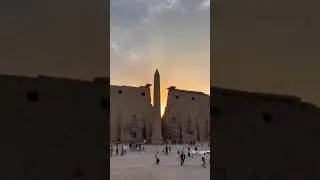 Sunset Magic at Luxor Temple 🌅✨ #egypt #luxor #travel #tourism #holiday #luxortemple