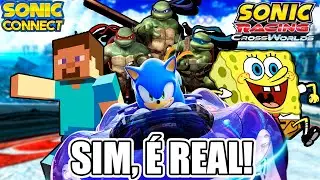MINECRAFT? BOB ESPONJA? AVATAR AANG E MAIS ! VEJA TODOS OS VAZAMENTOS DO SONIC RACING CROSSWORLDS !