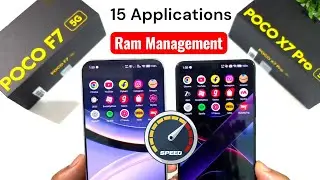 POCO F7 vs POCO X7 Pro Ram Management  SpeedTest 🔥🔥🔥 #pocof7