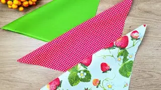 🤩Awesome hanficraft making video tutorial with 3 pieces square fabrics