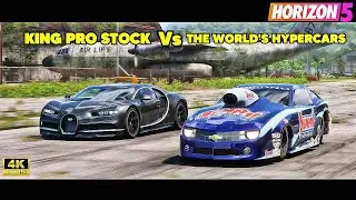 Forza Horizon 5 | Pro Stock Camaro VS The World HYPERCARS 🔥INSANE Fastest Drag Car In Forza History!