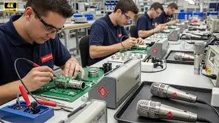 Inside the Neumann factory: the Neumann TLM 102 microphone manufacturing process.