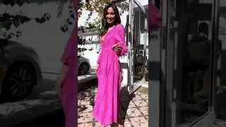 Erin Long Sleeve Midi Dress in Pink