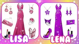 Лиза или Лена?😍💜🎀Hellokitty VS Куроми!! #lisa #lena #cute #kuromi #kawaii #hellokitty