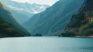 Calm Mountain Lake Background &ndash; Serene Blue Landscape Video for Edits & Aesthetic Projects