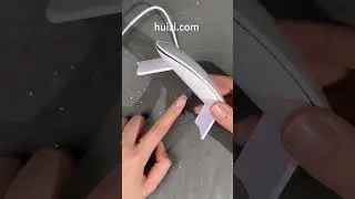 DIY Nail Stickers at Home use HUIZI Transparent Nail Gel Strips  OEM ODM gel nail wraps NG200052
