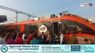 The Grand Welcome of The First Vande Bharat Sleeper at New Bongaigaon Railway Station today.