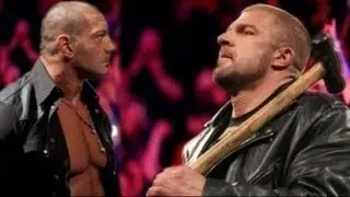 WWE Raw Batista Returns and ATTACKS TRIPLE H July 15th 2013