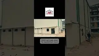 5500 Sq.Ft PEB Shed for Badminton Court | Pre-Engineered Building by AR Steel Structures.