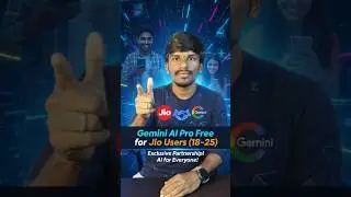 Jio Partners with Google Gemini! Get Gemini AI Pro FREE for Jio Users (18&ndash;25) 🔥🚀 #JioGemini