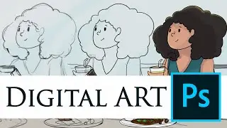 Simple digital art process... Select - Modify - Expand selection