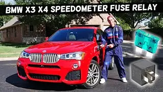 BMW X3 X4 SPEEDOMETER FUSE RELAY LOCATION REPLACEMENT 2010 2011 2012 2013 2014 2015 2016 2017 2018