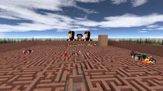 Big Obunga Aughh Ungalia And Selene Plankton Unlimited Nextbot maze #Nextbot #Gmod