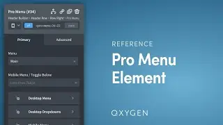The Pro Menu Element