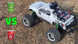 TRAXXAS 8S, X-MAXX vs 1/5 SCALE GAS RC&rsquo;s