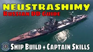 Russian Destroyers Neustrashimy World of Warships Wows Captain Build