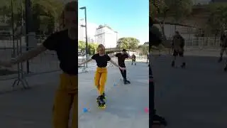 Voc&ecirc; conseguiria fazer isso? #patins slalom freestyle