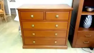 C&oacute;moda de dormitorio con 5 cajones madera haya | tudecora.com