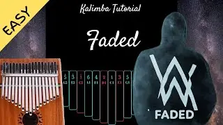 Faded - Alan Walker  | Kalimba Tutorial (Easy)