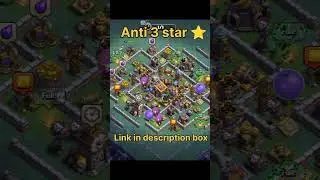 Builder hall 9 Anti 3 Star Base link #shorts