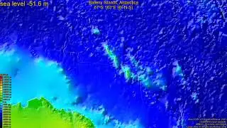 Balleny Islands, Antarctica, (z+c) sea level rise -135 - 65 m