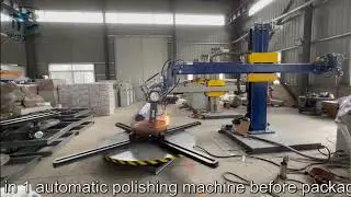 Steel dished head inside grinding equipment automatic tank cap polishing machine from Hefei Trancar