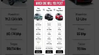 TATA TIAGO CNG VS PETROL VS EV #tatamotors #automobile #car #scorpio #carsales #offroad#tata #newcar
