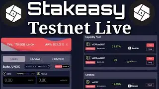 Stake Easy testnet Live on Keplr Wallet Full Information