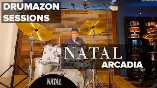 NATAL ARCADIA DRUM KIT VIDEO - DEMONSTRATING STANDARD KIT AND SOME OPTIONAL UPGRADES