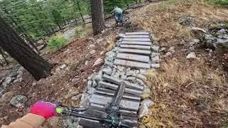 double black diamond trail in Montana. evil chicken to S-line at discovery MT