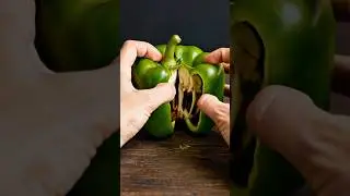 What animal is hiding inside a green pepper? #aiart #animation #shorts