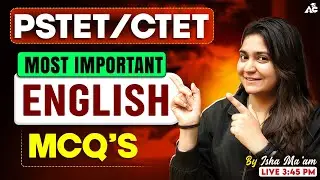 PSTET Exam Preparation 2026 | CTET English MCQ'S | Complete Practice By Isha Mam