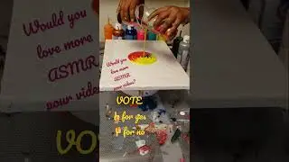 ASMR Ring Pour | Fluid Art | Kiss Pour | Pour Painting 🎨